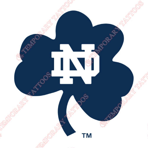 Notre Dame Fighting Irish Customize Temporary Tattoos Stickers NO.5727
